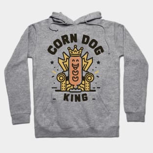 Corn dog king retro style design Hoodie